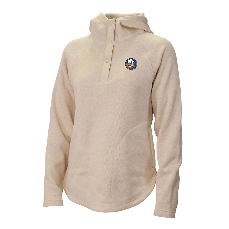 Columbia New York Islanders Sweater Weather Quarter-Snap Hoodie