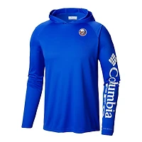 Columbia New York Islanders Terminal Tackle Omni-Shade Raglan Pullover Hoodie
