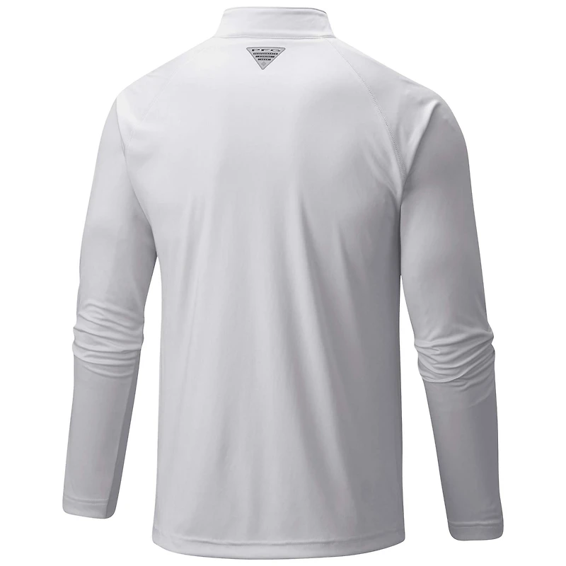 Columbia New York Islanders Terminal Tackle Omni-Wick Raglan Quarter-Zip Top