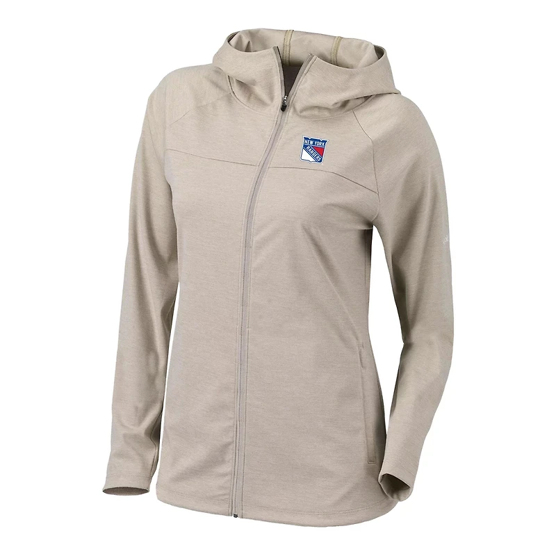 Columbia New York Rangers Half Shot Omni-Wick Raglan Full-Zip Hoodie