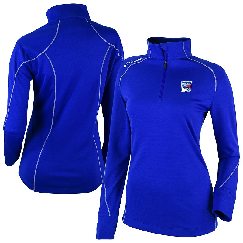 Columbia New York Rangers Shotgun Omni-Wick 20 Raglan Quarter-Zip Top