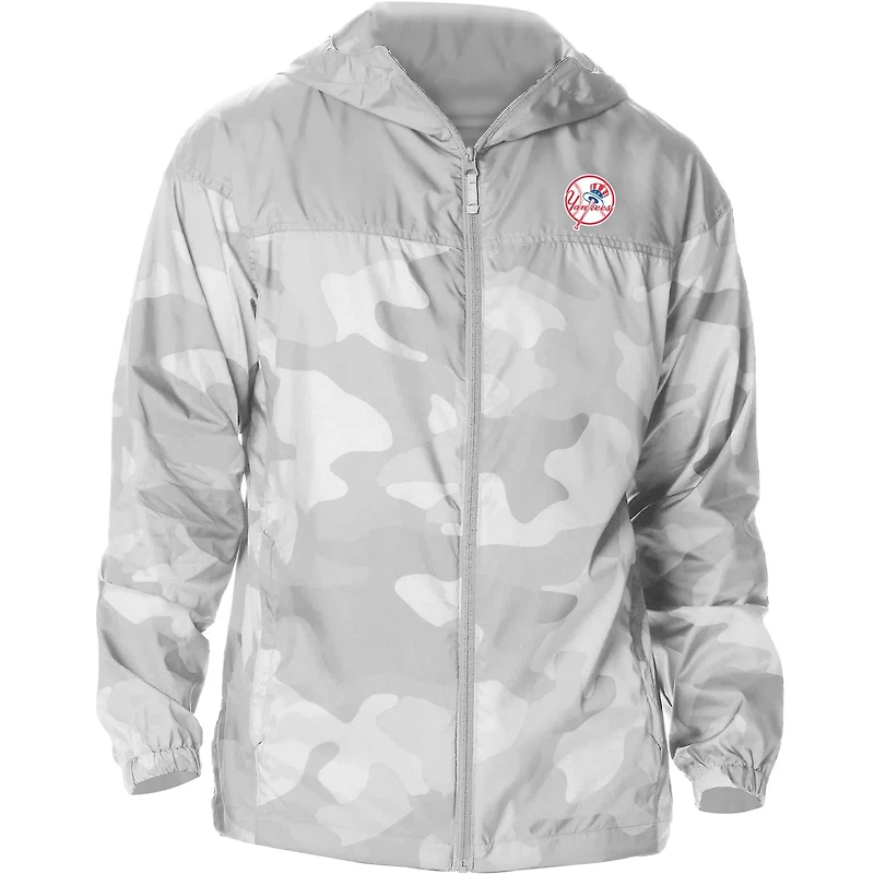 Columbia New York Yankees Camo Flash Challenger Full-Zip Windbreaker Jacket
