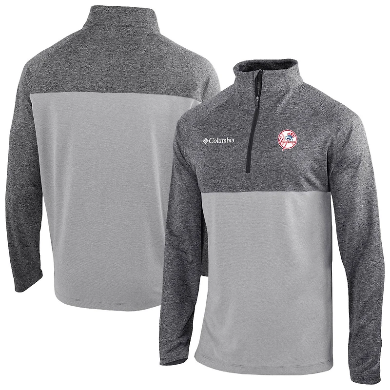Columbia New York Yankees Omni-Wick Rockin' It Raglan Quarter-Zip Top