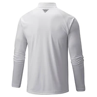 Columbia New York Yankees Terminal Tackle Raglan Omni-Shade Quarter-Zip Pullover Top