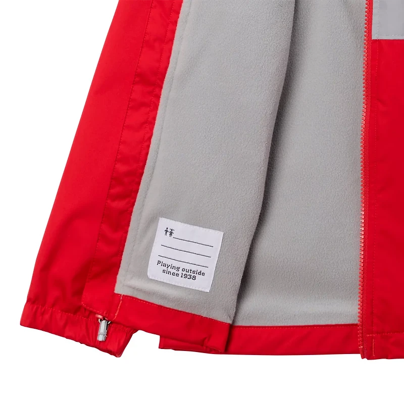 Columbia Ohio State Buckeyes Rainy Fields Lined Omni-Tech Full-Zip Hoodie Jacket