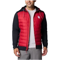 Columbia Oklahoma Sooners Out-Shield Hybrid Full-Zip Hoodie Jacket