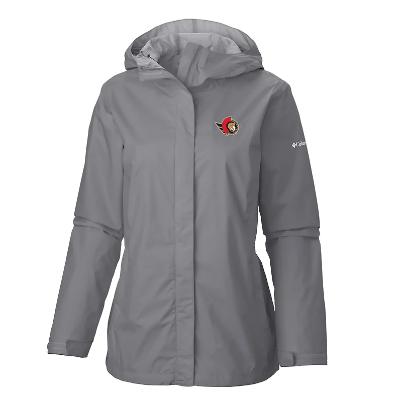 Columbia Ottawa Senators Arcadia Omni-Tech Full-Zip Hooded Rain Jacket