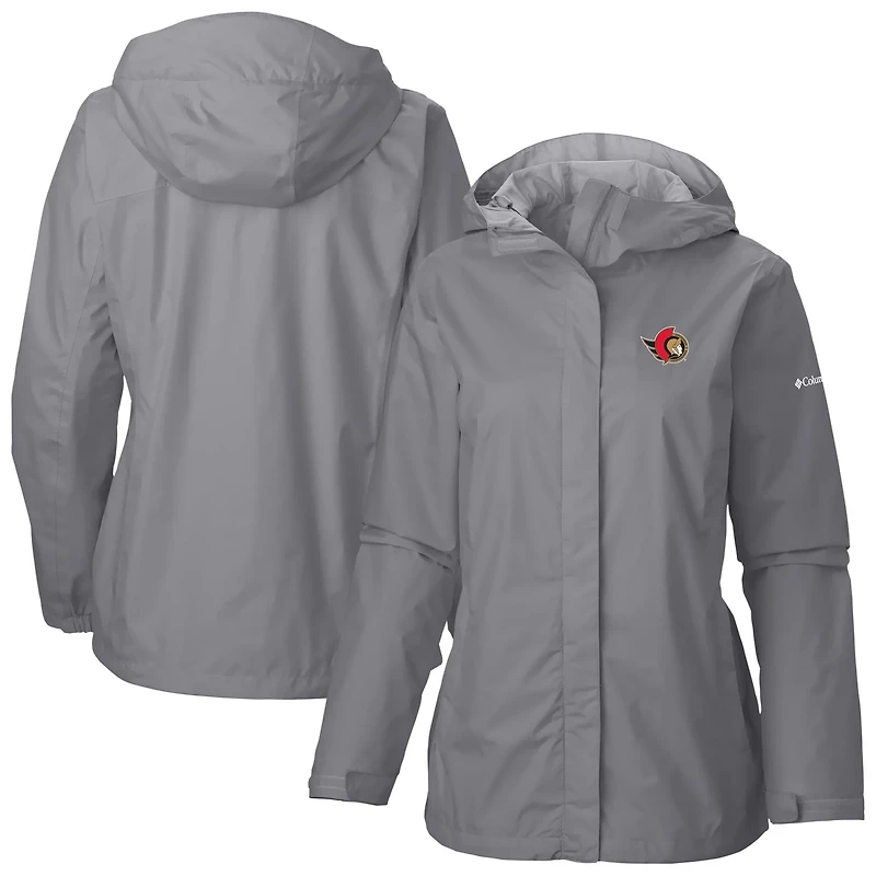 Columbia Ottawa Senators Arcadia Omni-Tech Full-Zip Hooded Rain Jacket