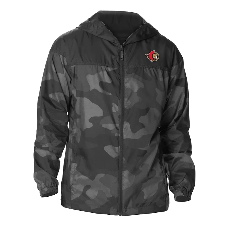 Columbia Ottawa Senators Camo Flash Challenger Omni-Shade Full-Zip Hoodie Windbreaker Jacket