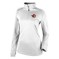 Columbia Ottawa Senators Omni-Wick Shotgun 20 Quarter-Zip Pullover Top