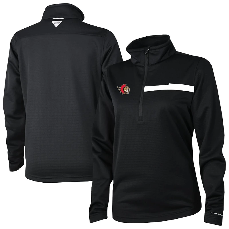 Columbia Ottawa Senators Skiff Guide Fleece Omni-Shade Quarter-Zip Jacket