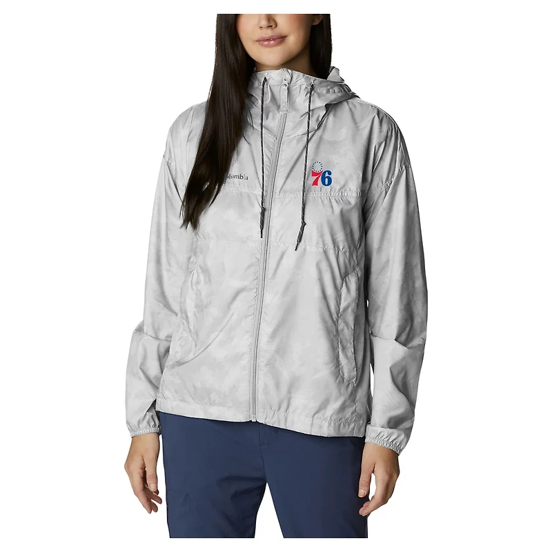 Columbia Philadelphia 76ers Flash Challenger Novelty Full-Zip Windbreaker Jacket