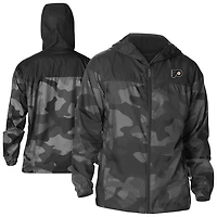 Columbia Philadelphia Flyers Camo Flash Challenger Omni-Shade Full-Zip Hoodie Windbreaker Jacket