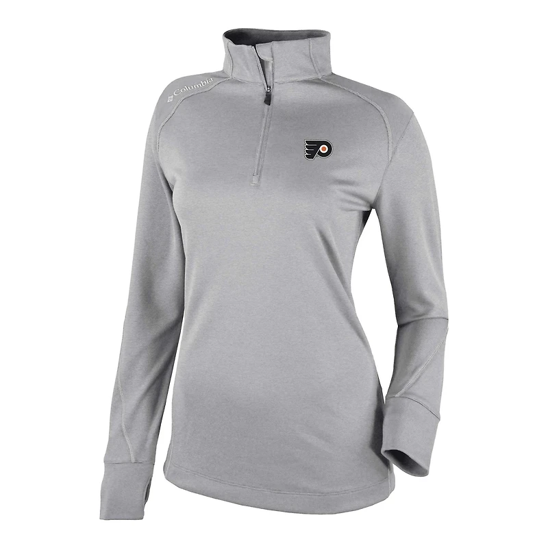 Columbia Philadelphia Flyers Shotgun Omni-Wick 20 Raglan Quarter-Zip Top