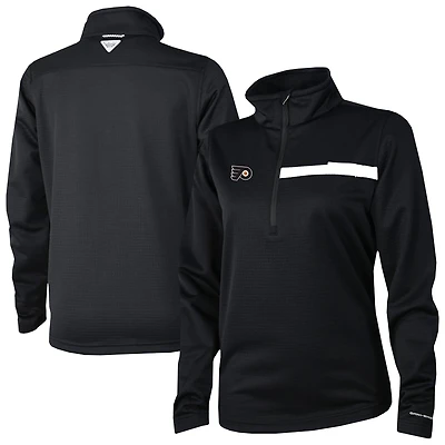 Columbia Philadelphia Flyers Skiff Guide Fleece Omni-Shade Quarter-Zip Jacket