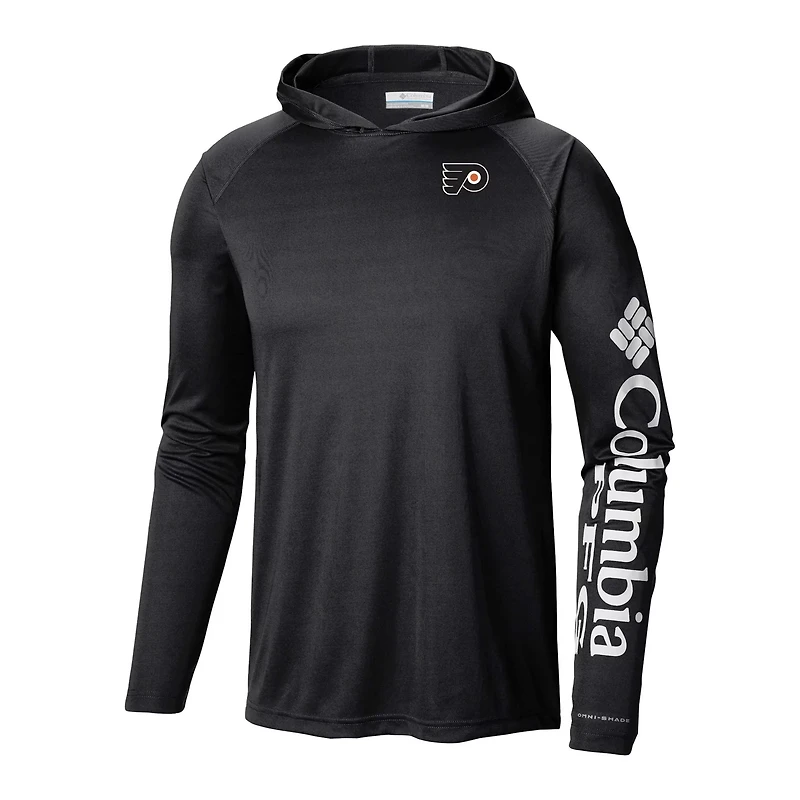 Columbia Philadelphia Flyers Terminal Tackle Omni-Shade Raglan Pullover Hoodie