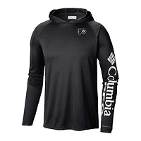 Columbia Philadelphia Flyers Terminal Tackle Omni-Shade Raglan Pullover Hoodie