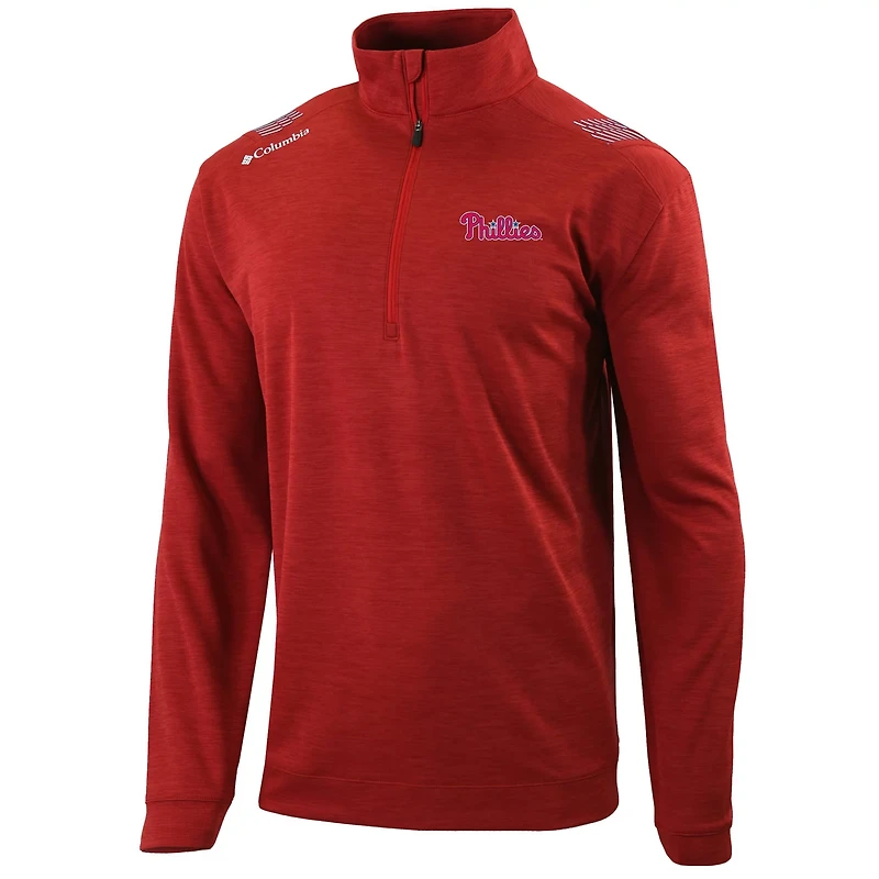 Columbia Philadelphia Phillies Oakland Downs Omni-Wick Quarter-Zip Top