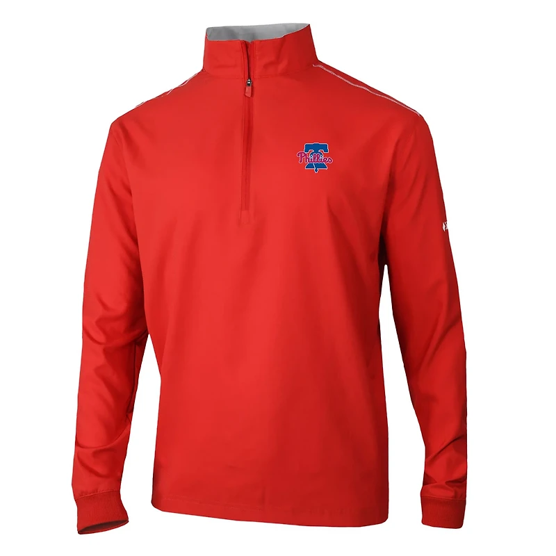 Columbia Philadelphia Phillies Omni-Wick Bogey's Paradise Quarter-Zip Top