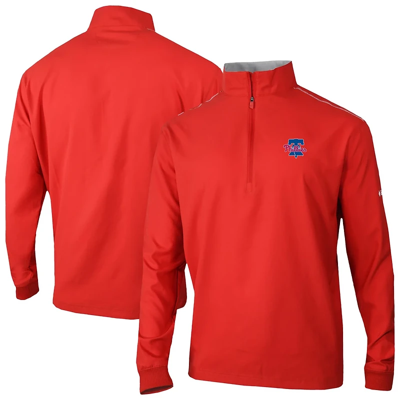 Columbia Philadelphia Phillies Omni-Wick Bogey's Paradise Quarter-Zip Top