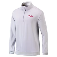Columbia Philadelphia Phillies Omni-Wick Even Lie Quarter-Zip Pullover Top