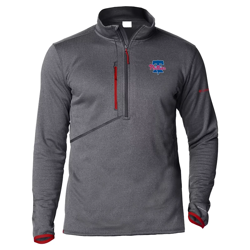Columbia Philadelphia Phillies Park View Omni-Wick Half-Zip Top