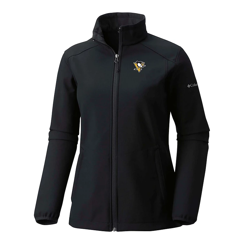 Columbia Pittsburgh Penguins Kruser Ridge III Omni-Shield Softshell Full-Zip Jacket