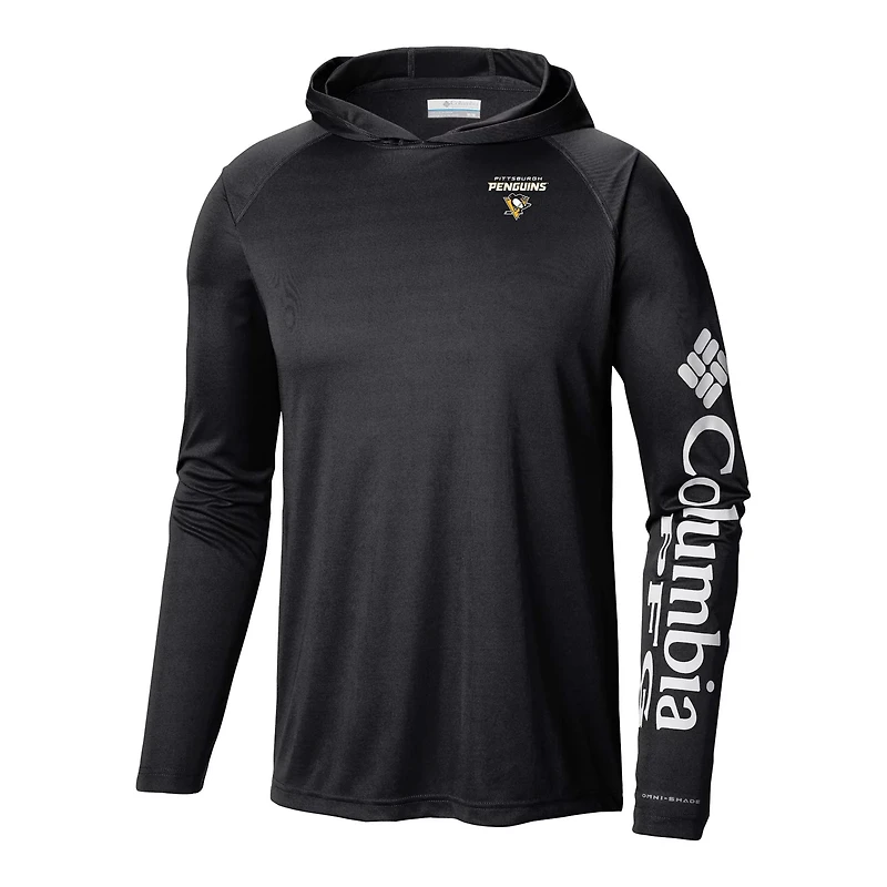 Columbia Pittsburgh Penguins Terminal Tackle Omni-Shade Raglan Pullover Hoodie