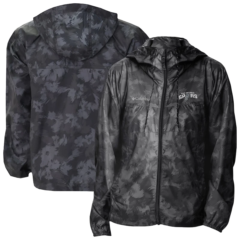 Columbia San Antonio Spurs Flash Challenger II Omni-Shade Full-Zip Windbreaker Jacket