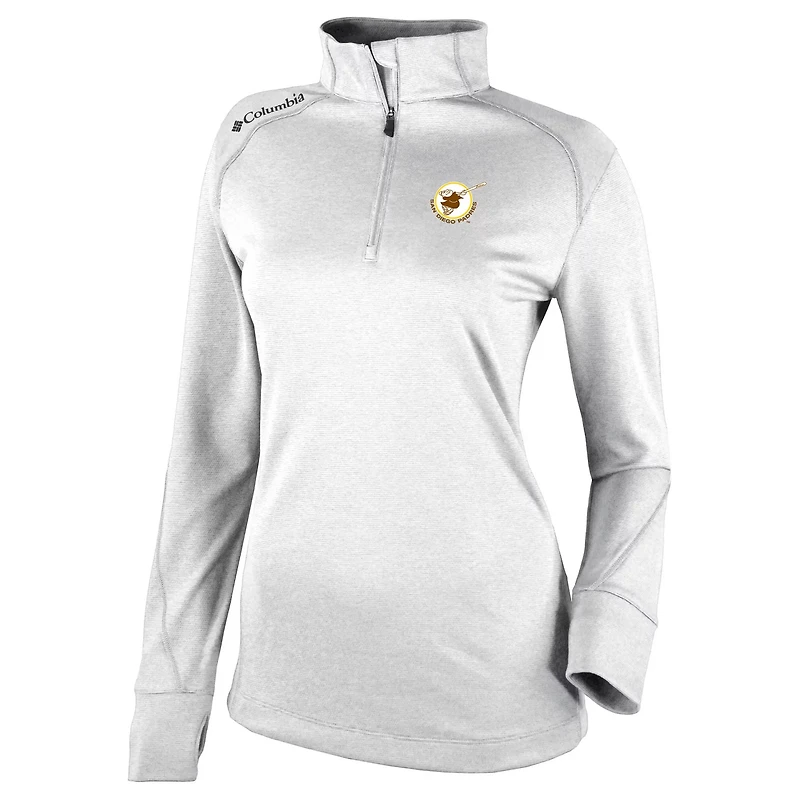 Columbia San Diego Padres Cooperstown Collection Shotgun 20 Omni-Wick Quarter-Zip Top