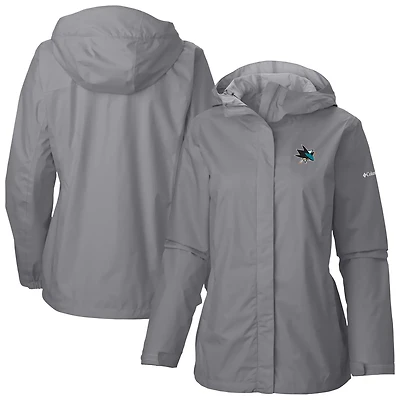 Columbia San Jose Sharks Arcadia Omni-Tech Full-Zip Hooded Rain Jacket