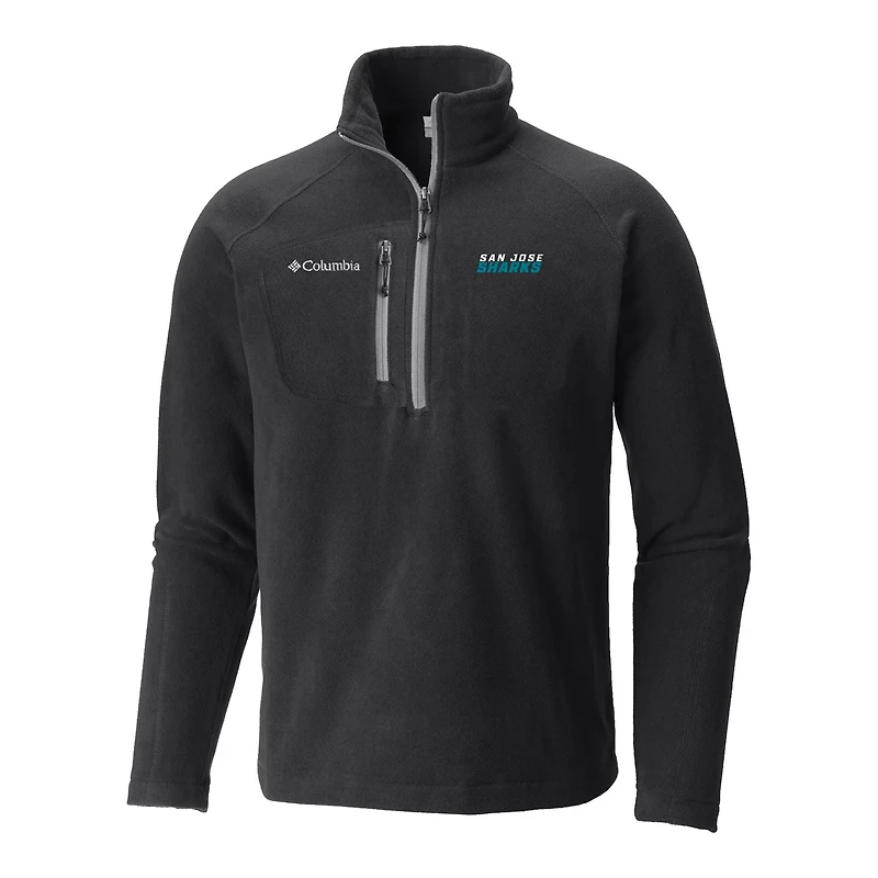 Columbia San Jose Sharks Fast Trek III Raglan Half-Zip Fleece Jacket