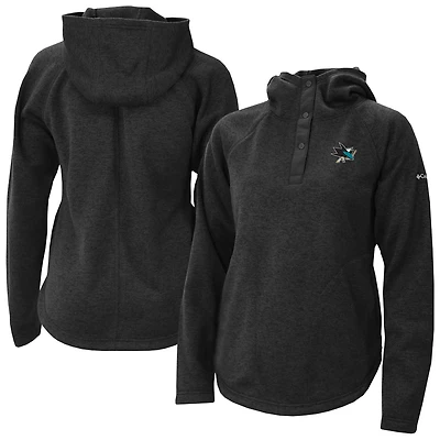 Columbia San Jose Sharks Sweater Weather Quarter-Snap Hoodie
