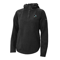 Columbia San Jose Sharks Sweater Weather Quarter-Snap Hoodie