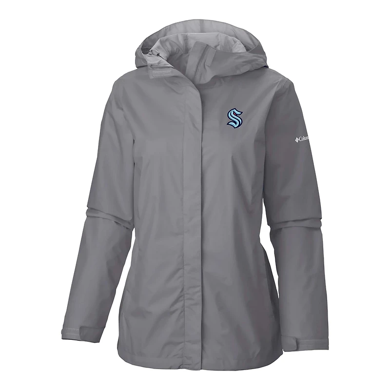Columbia Seattle Kraken Arcadia Omni-Tech Full-Zip Hooded Rain Jacket