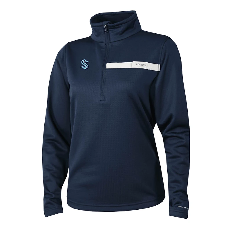 Columbia Seattle Kraken Skiff Guide Fleece Omni-Shade Quarter-Zip Jacket