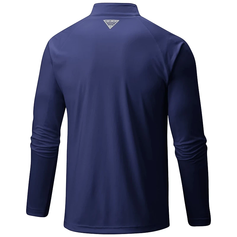 Columbia Seattle Kraken Terminal Tackle Omni-Wick Raglan Quarter-Zip Top