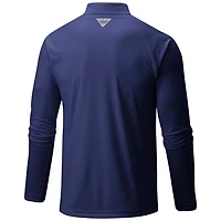 Columbia Seattle Kraken Terminal Tackle Omni-Wick Raglan Quarter-Zip Top