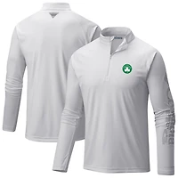 Columbia Boston Celtics Terminal Tackle Raglan Omni-Shade Quarter-Zip Jacket