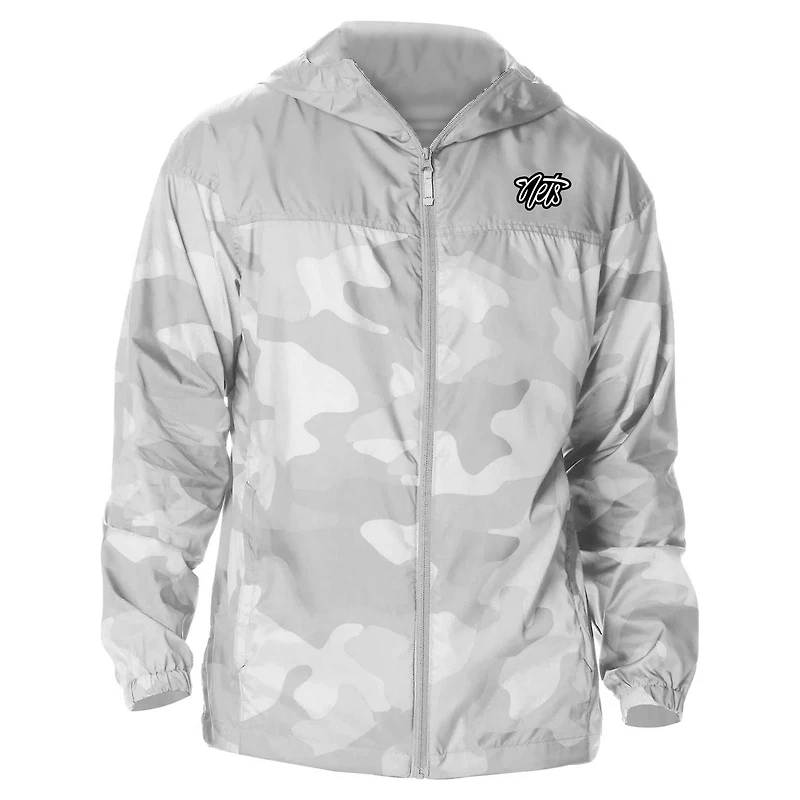 Columbia Sportswear Men's Brooklyn Nets Camo Flash Challenger Full-Zip Windbreaker