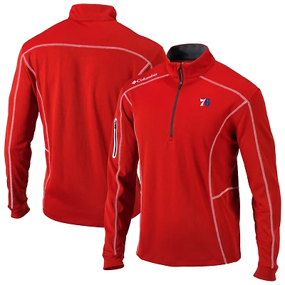 Columbia Sportswear Men's Philadelphia 76ers Omni-Wick Shotgun 1/4 Zip Jacket
