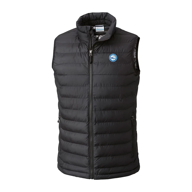 Columbia Sportswear Men's Philadelphia 76ers Powder Lite Omni-Heat Reflective Full Zip Vest