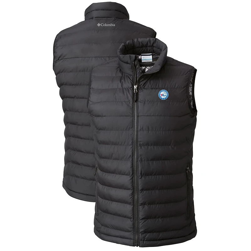 Columbia Sportswear Men's Philadelphia 76ers Powder Lite Omni-Heat Reflective Full Zip Vest