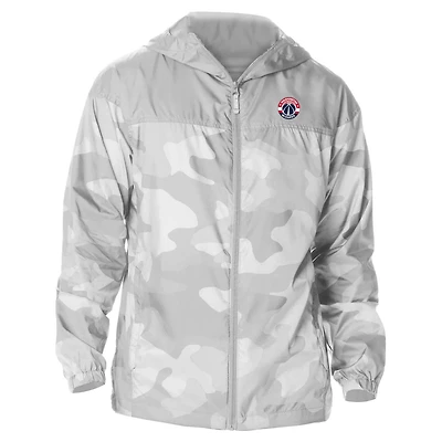 Columbia Sportswear Men's Washington Wizards Camo Flash Challenger Windbreaker Full Zip Jacket