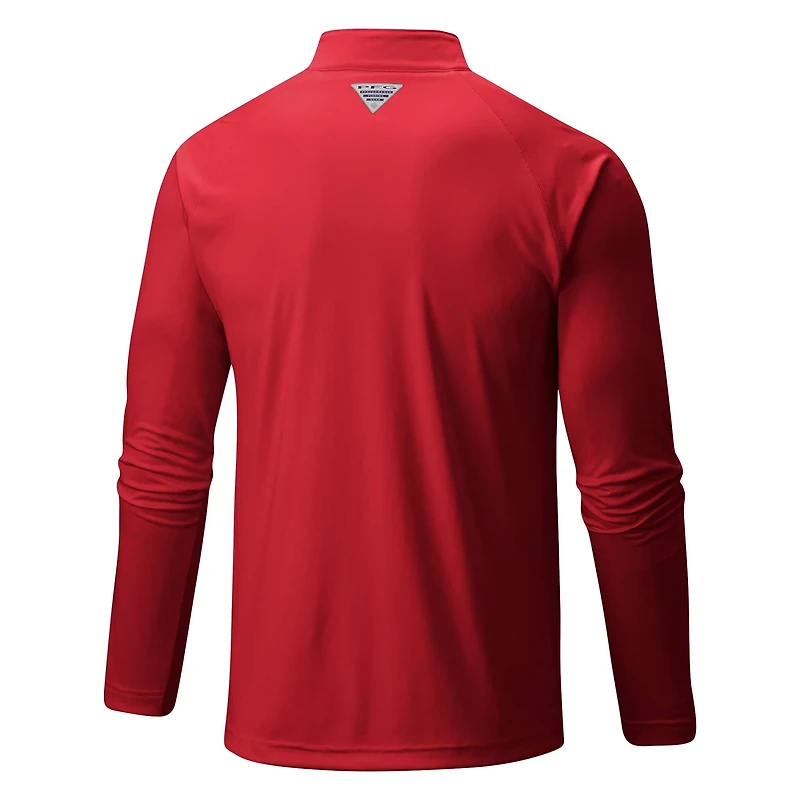 Columbia Sportswear Men's Washington Wizards Terminal Tackle Raglan Omni-Shade 1/4 Zip Jacket