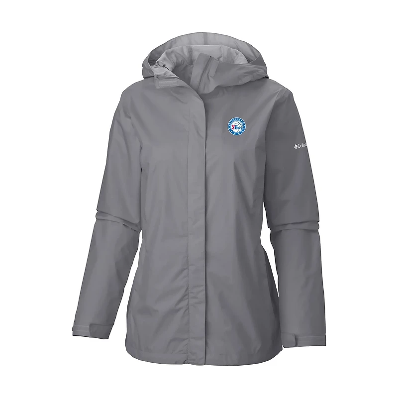 Columbia Sportswear Women's Philadelphia 76ers Arcadia Full Zip Rain Jacket