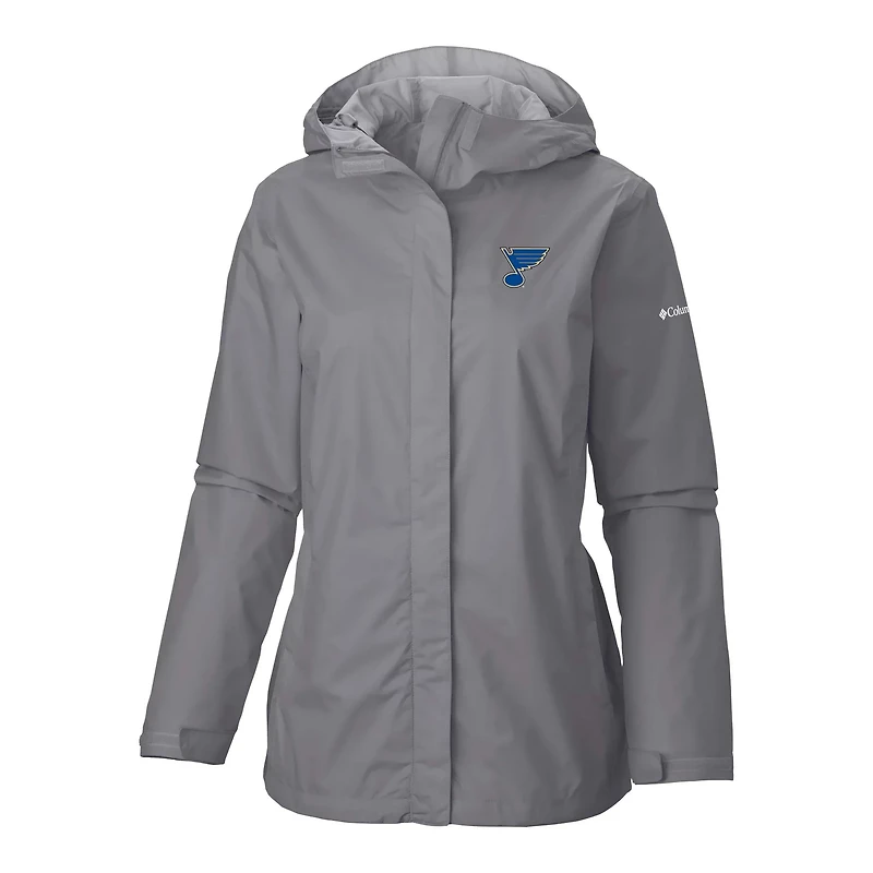 Columbia St Louis Blues Arcadia Omni-Tech Full-Zip Hooded Rain Jacket