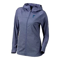 Columbia St Louis Blues Half Shot Omni-Wick Raglan Full-Zip Hoodie