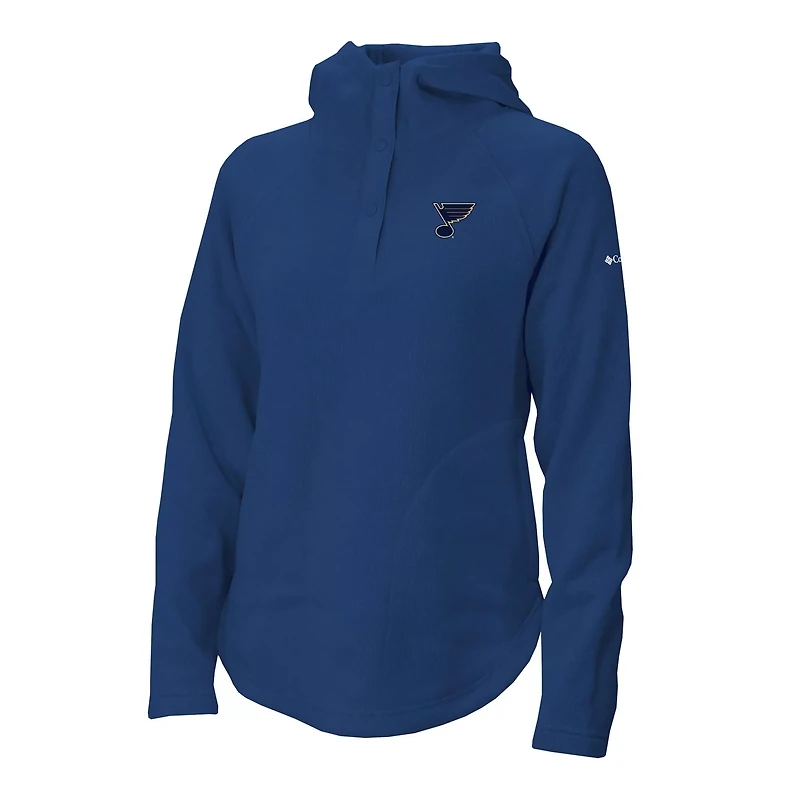 Columbia St Louis Blues Sweater Weather Quarter-Snap Hoodie