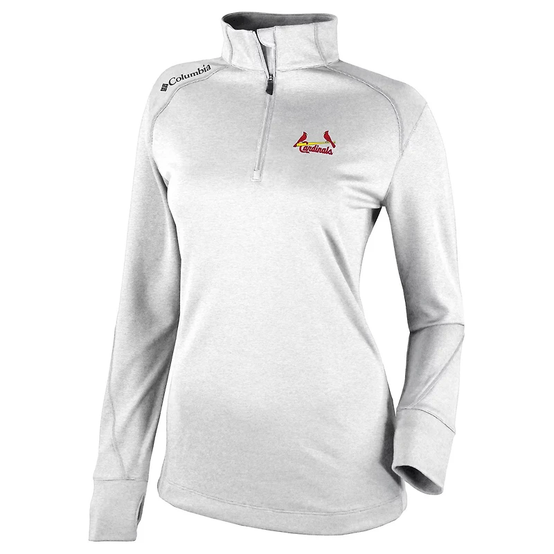 Columbia St Louis Cardinals Cooperstown Collection Shotgun 20 Omni-Wick Quarter-Zip Top